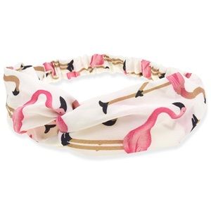 Boho style twist headband (Flamingo)